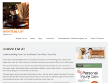 Tablet Screenshot of infiniteinjury.org